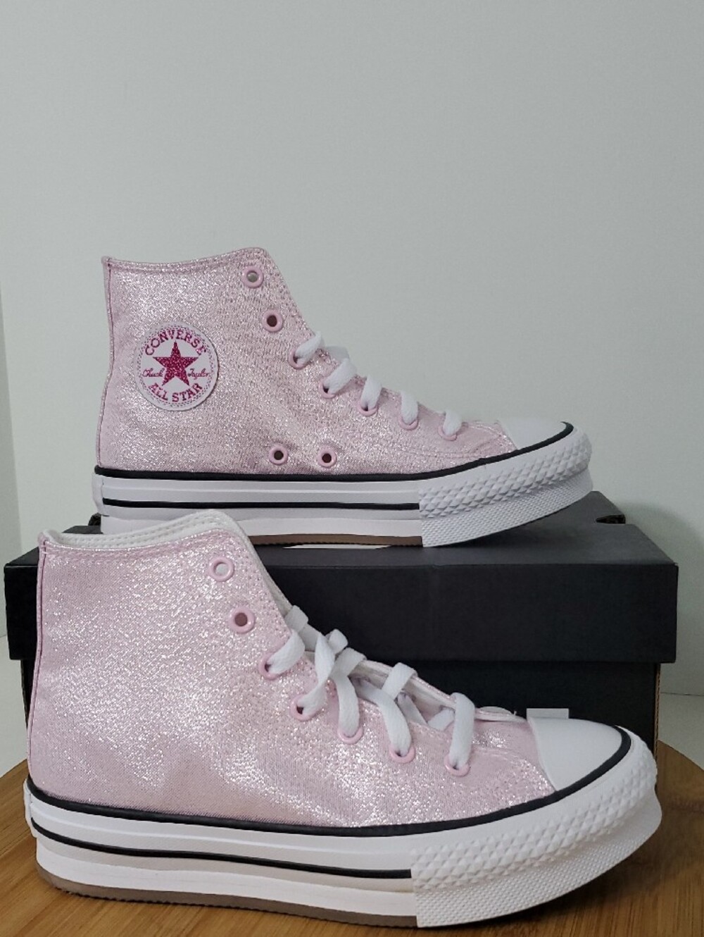 Converse Chuck Taylor All Star Lift Girls Pink High-Top Sneakers Size 3 NIB